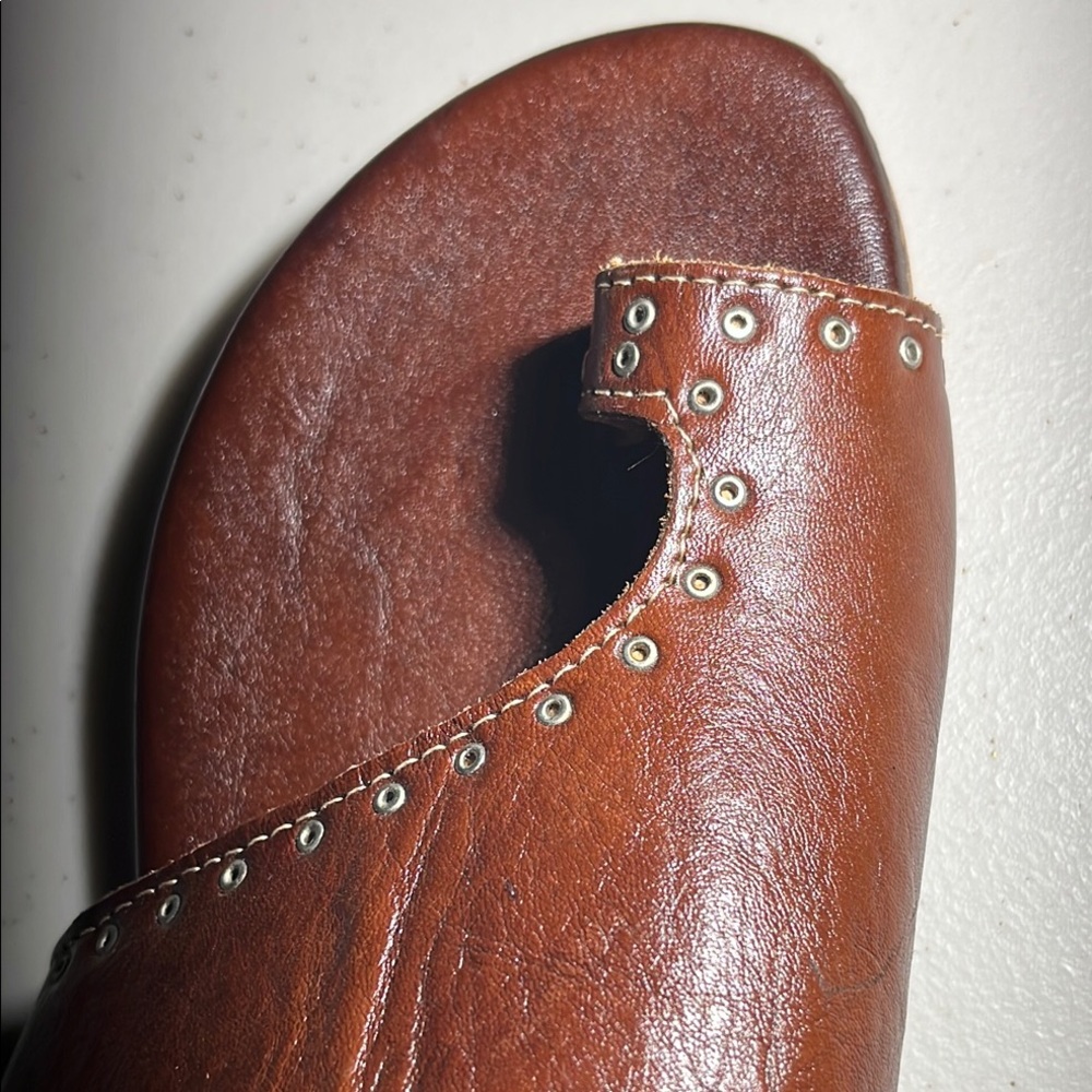 Bed Stu -quality craftsman Brown Leather Sandals size 6.5 unworn - Picture 12 of 12